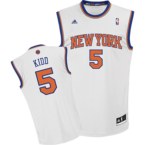  NBA New York Knicks 5 Jason Kidd New Revolution 30 Home White New Season Jersey